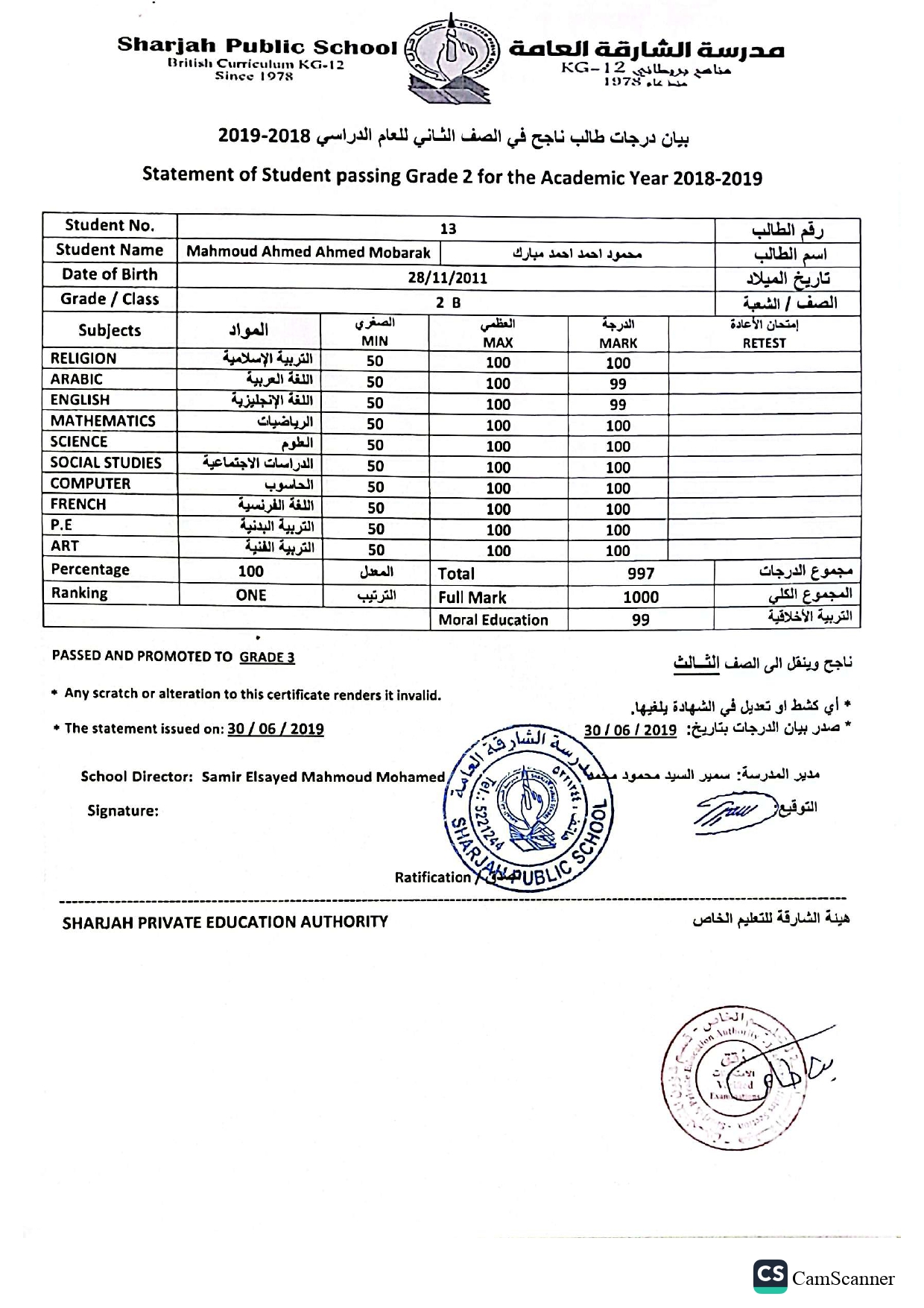 Year 3 - Final Term